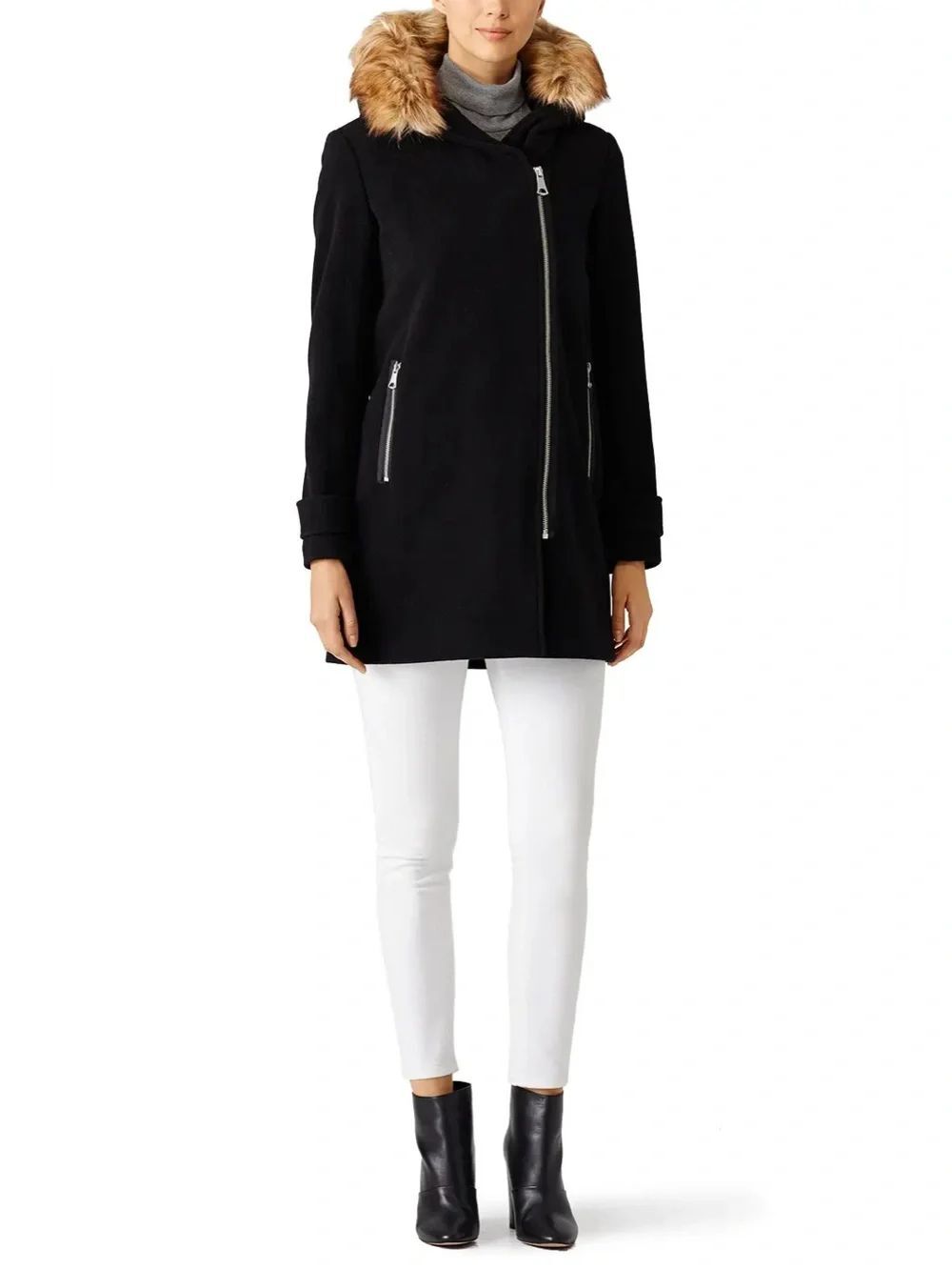 NWT Marc New York Women’s Paloma Wool Jacket in Black Size 12
